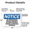 Signmission No Trespassing Private Property No Entry OSHA Notice Sign, Plastic, 14in W x 10in L, 2PK OS-2PACK-NS-P-1014-L-14971 - alternate 2